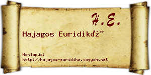 Hajagos Euridiké névjegykártya